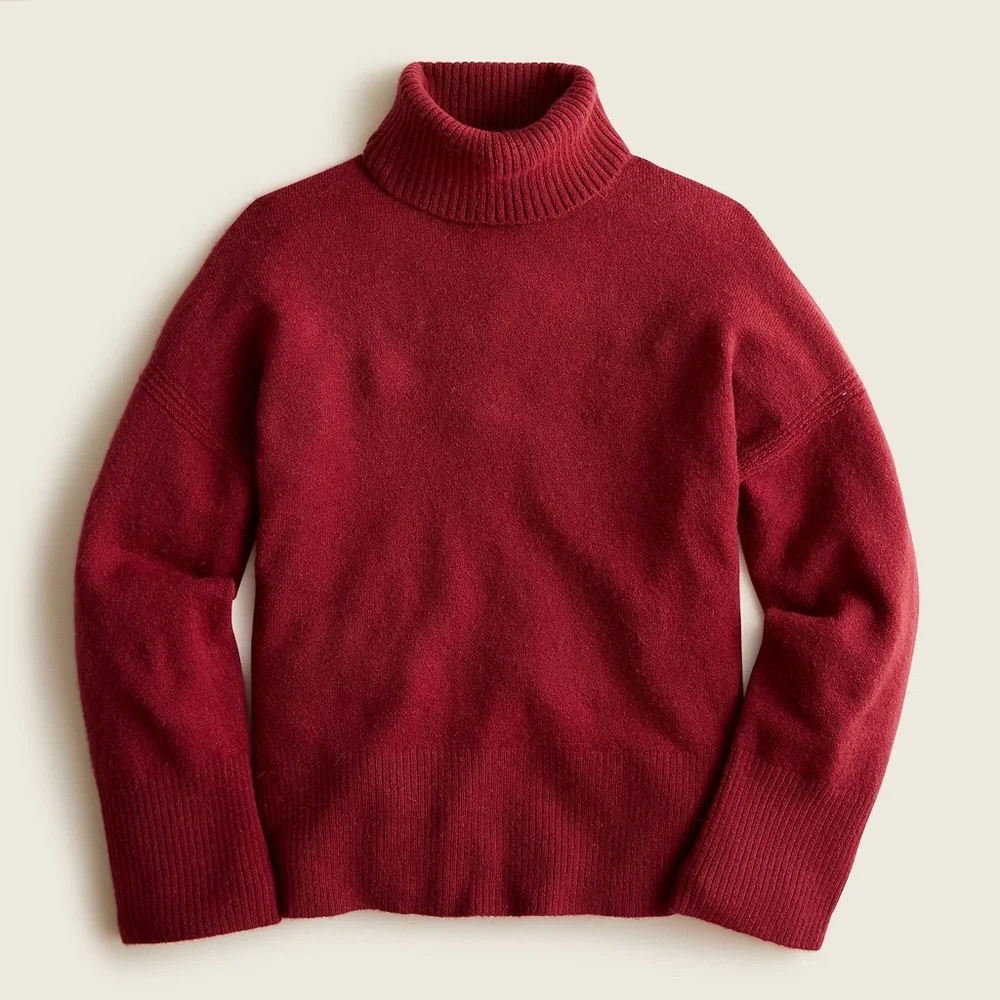 J. Crew Alpaca + Merino Wool Blend Turtleneck Sweater